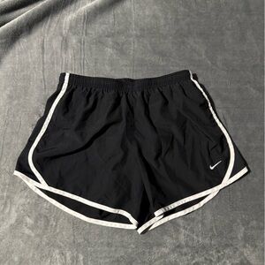 Nike Kids Black Athletic Shorts with White Trim